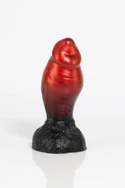A product photo of a minotaur dildo showing the Twisted Beast logo.