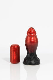A product photo of a medium minotaur dildo.