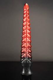 A product photo of the Asmodeus Tentacle Dildo in Demon Blood (Ombre) colour.