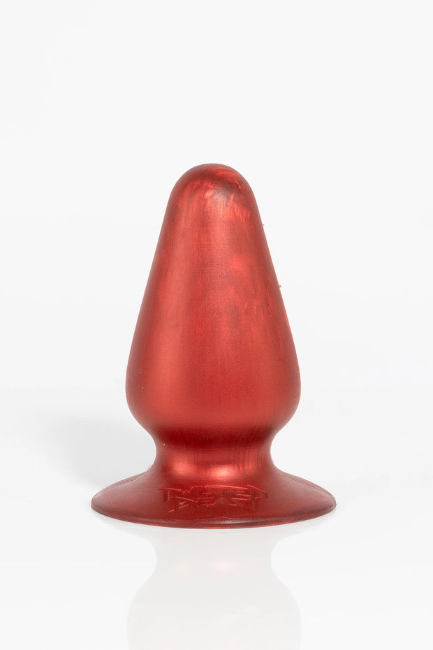 A red anal butt plug.