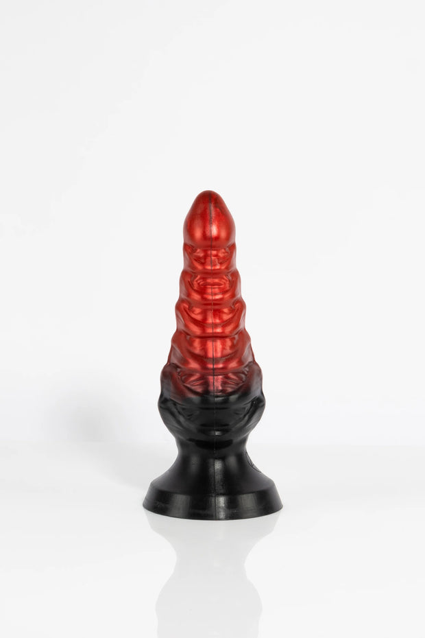 A product photo of a tentacle butt plug taken from the side.