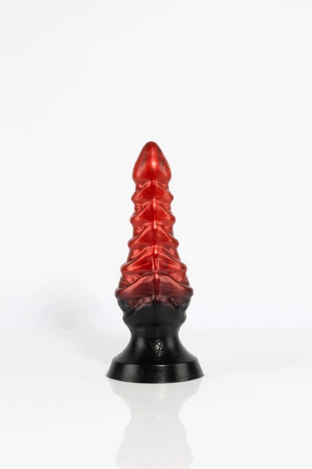A product photo of a tentacle butt plug taken from the front.
