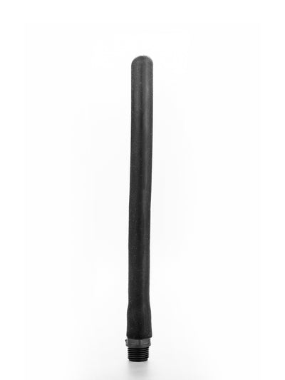 A product photo of a 12 inch silicone shower douche on a white background.